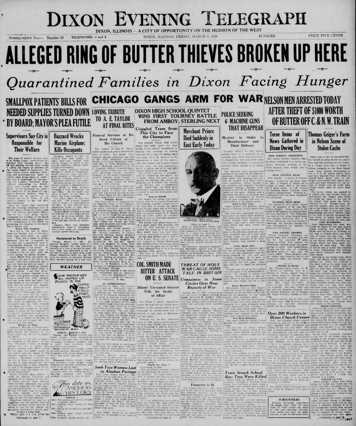 Local News History: Looking Back at March 9th Headlines