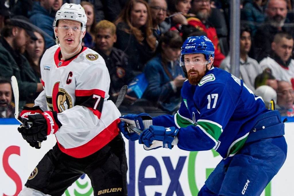 Ottawa Senators Beat Vancouver Canucks 2-0
